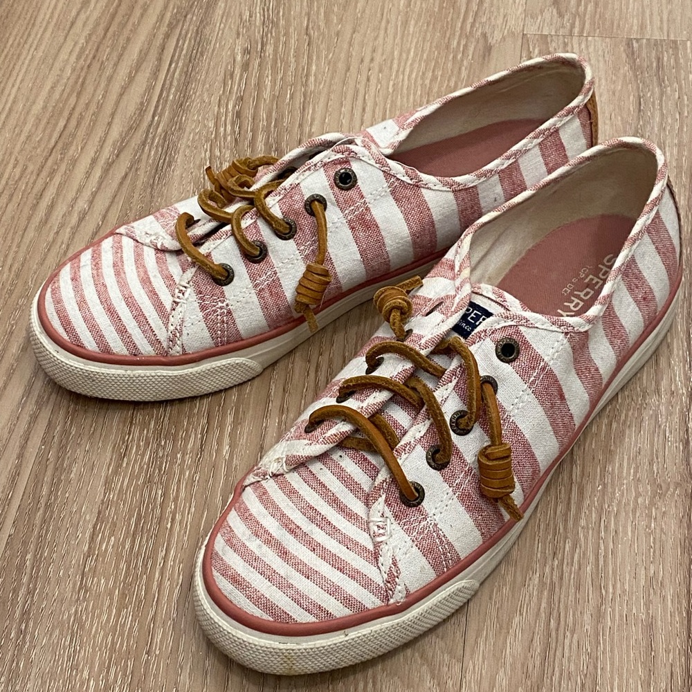 Sperry flat shoes pink white 7.5 / 37.5